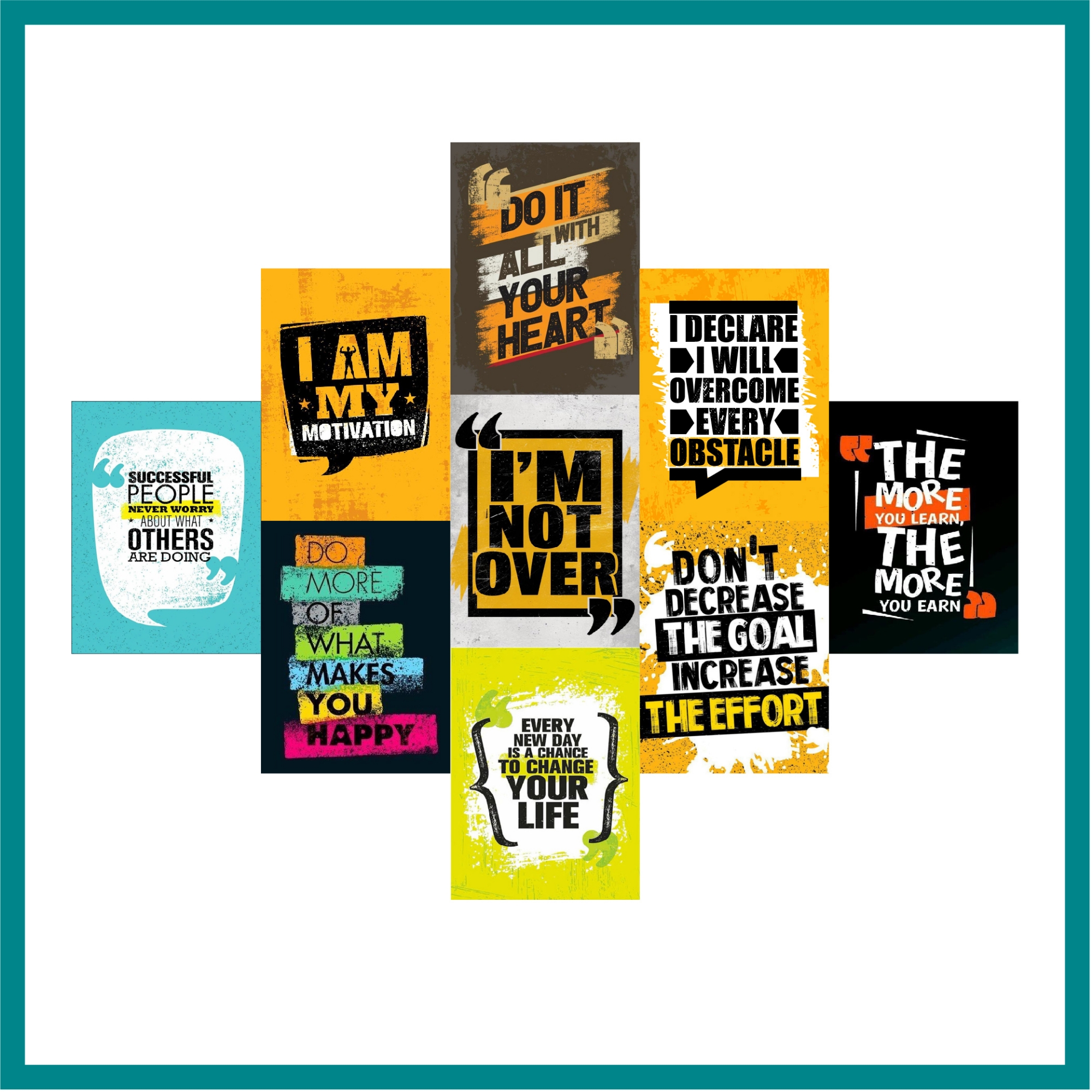 Picture of Motivational Quote Home Canvas Wall Canvas Painting Picture Living Room