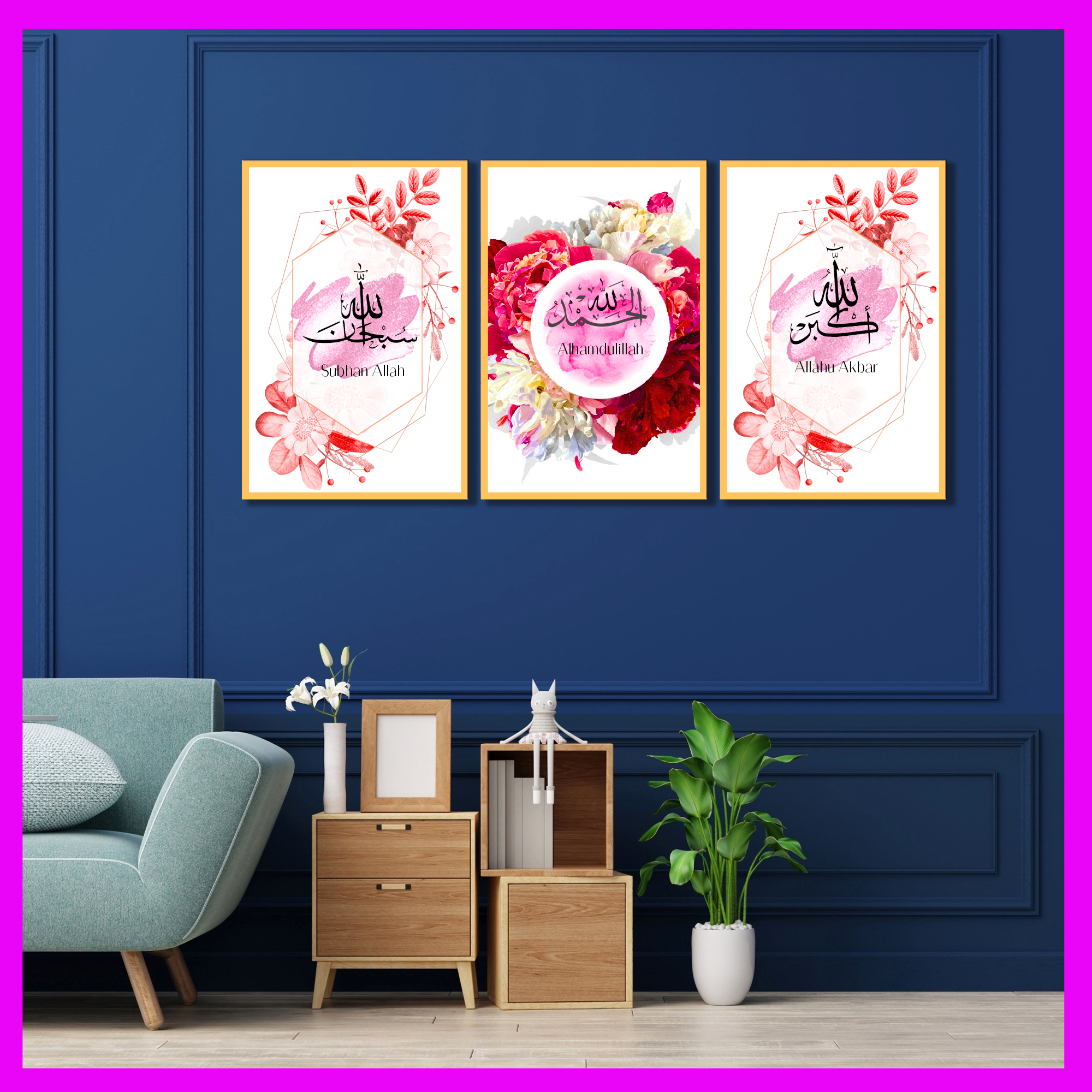 Picture of 3 pcs Most Unique Combo Wallboard set for Home Decoration. Wall Decoration for Home and Office