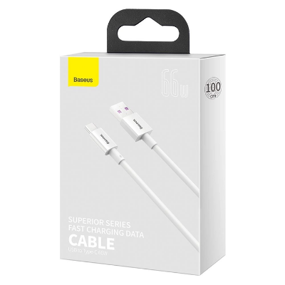 Picture of Baseus Superior Series Fast Charging Data Cable USB to Type-C 66W 1m White