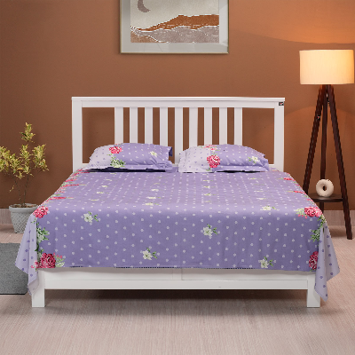 Buy Regal Bed Sheet Rose Reverie-315 (Purple) Online at Best Price