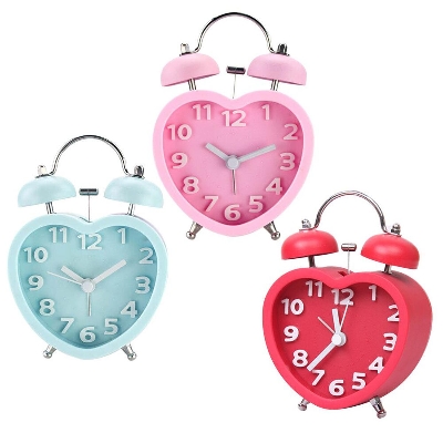 Picture of Shaped Metal Alarm Bed/Table Clock