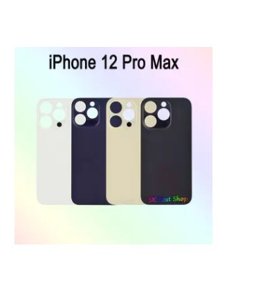 Picture of Backshell for iPhone 12 Pro Max Replacement Back Battery Cover Back Rear Glass Case -