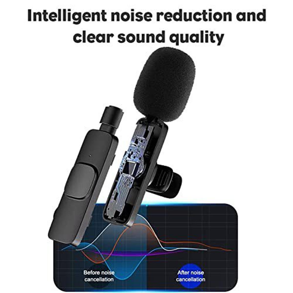 Picture of K8 Wireless Microphone for YouTube Facebook Live Stream TikTok Video| K8 Wireless Professional Microphone| Remove Noise For Type c