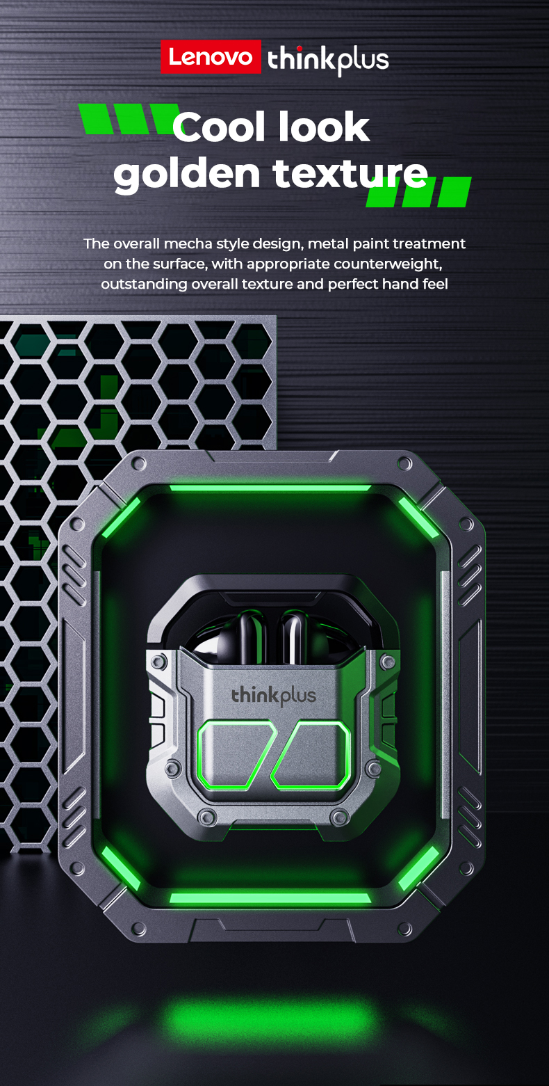 Picture of Lenovo XT81 Bluetooth Earphone Wireless Headphone Gamer Headset Waterproof Tws Noise Cancelling With Microphone Sport Earbuds