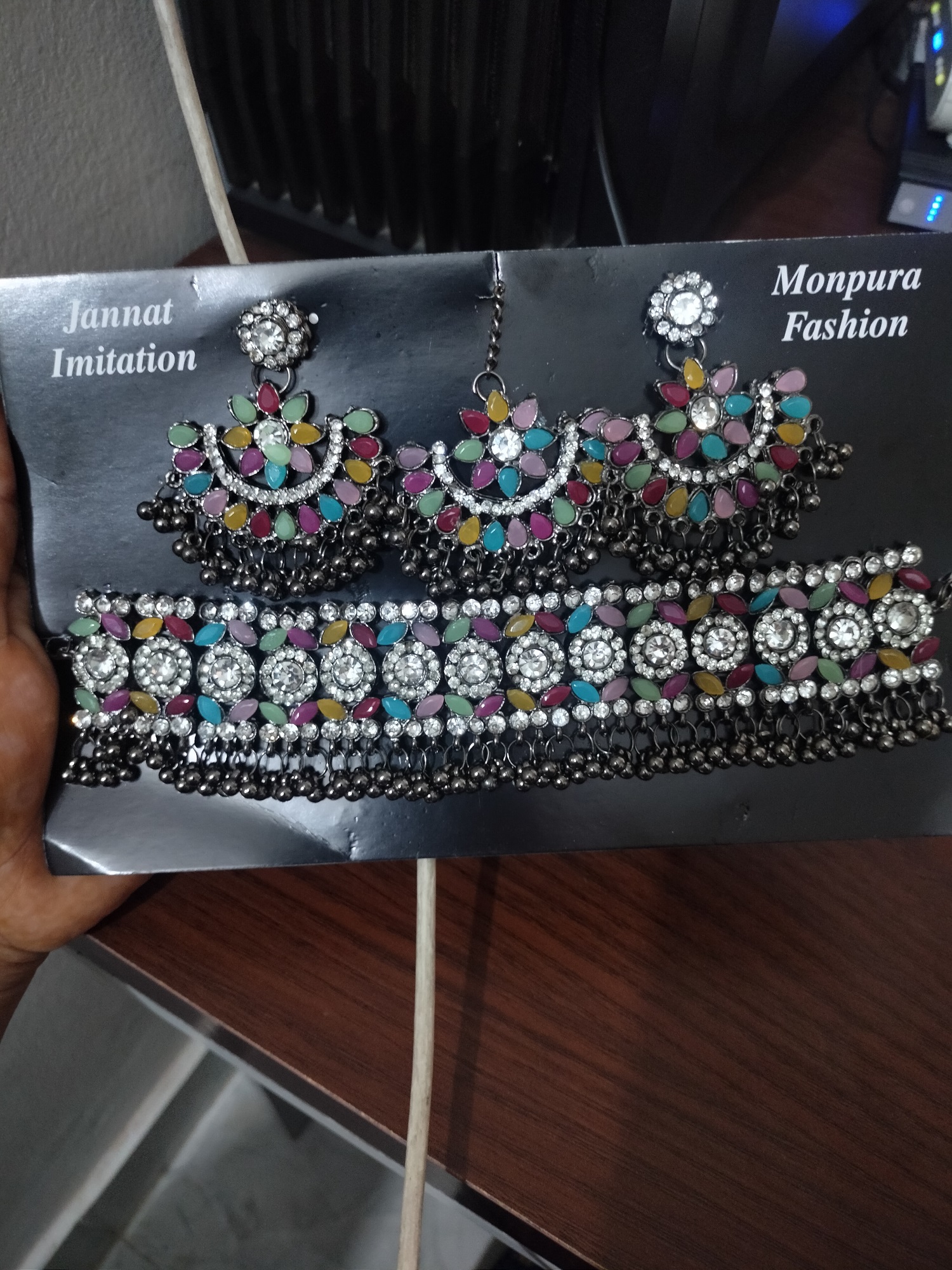 Picture of Multicolor Golar Choker Necklace Set For Women - Necklace For Girls - Necklace For Girls