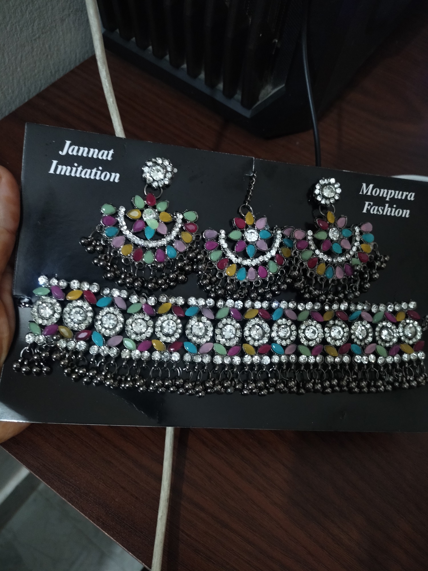 Picture of Multicolor Golar Choker Necklace Set For Women - Necklace For Girls - Necklace For Girls