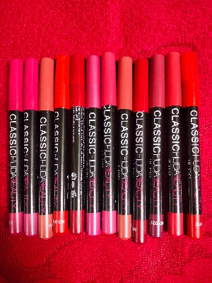 Picture of CLASSIC HUDA BEAUTY Wooden Pencil Lipstick Set -12/6 Pieces