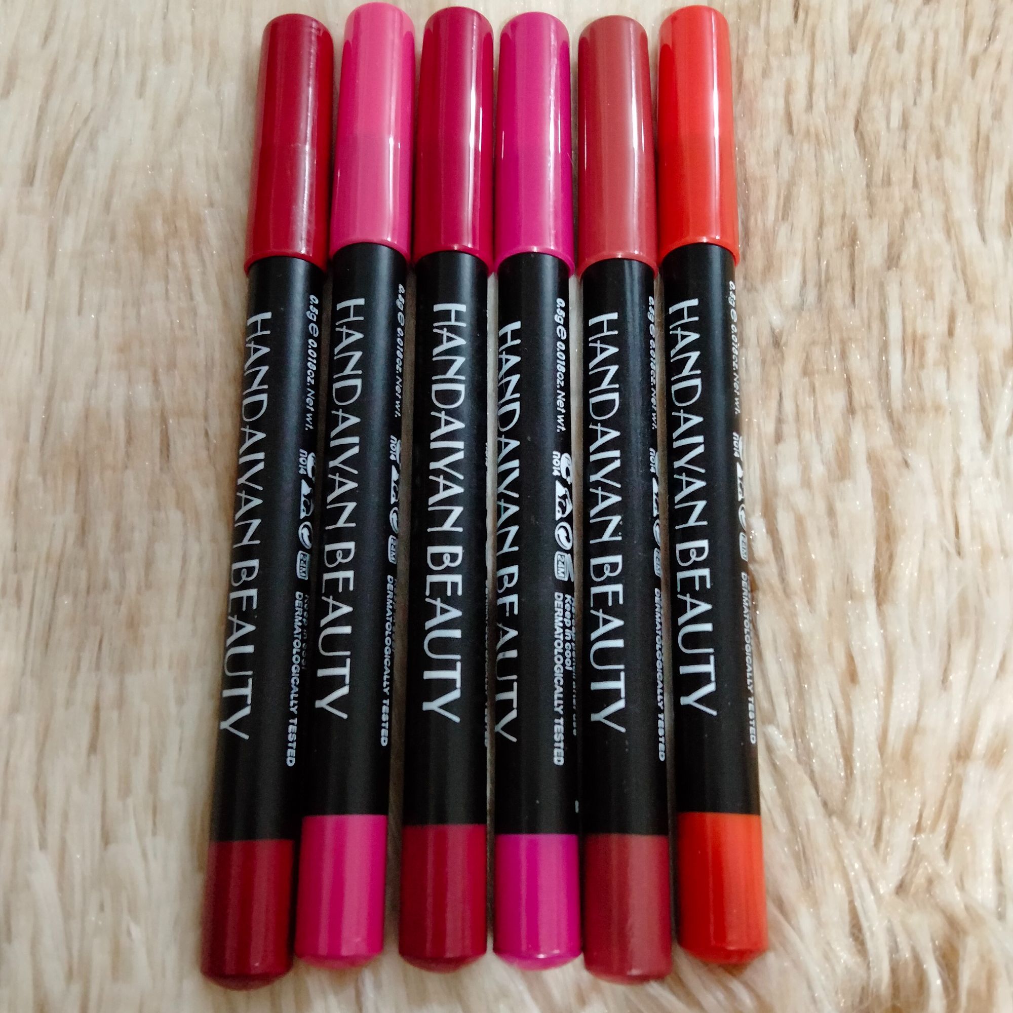 Picture of CLASSIC HUDA BEAUTY Wooden Pencil Lipstick Set -12/6 Pieces