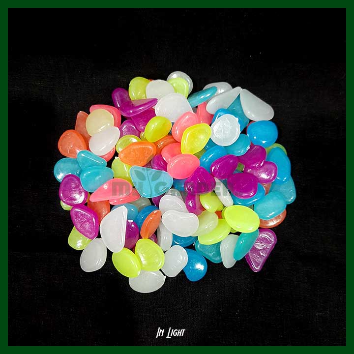 Picture of Garden Decor Luminous Stones Glow In The Dark Decorative Pebbles Outdoor Fish Tank Decoration Aquarium Accessories