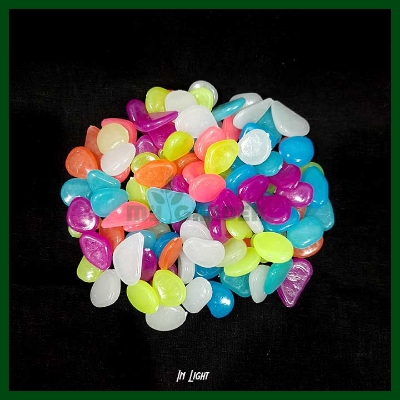 Picture of Garden Decor Luminous Stones Glow In The Dark Decorative Pebbles Outdoor Fish Tank Decoration Aquarium Accessories