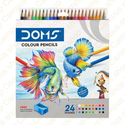 Picture of Doms 24 Color Pencils - Multicolour