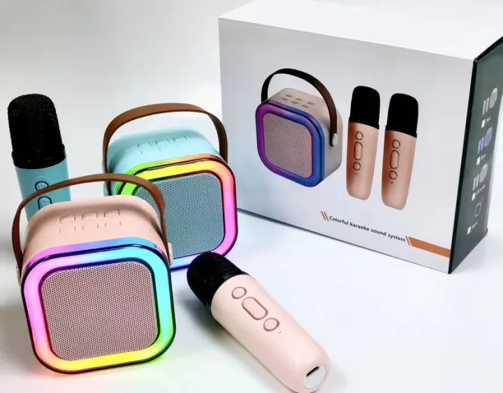 Picture of K12 RGB Karaoke Bluetooth Speaker with Two Microphone