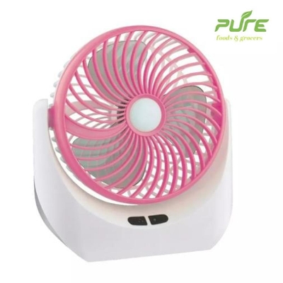 Picture of Lithium rechargeable mini table fan with LED light -1880