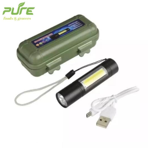 Picture of Rechargeable Flashlights Torch Led Usb Portable Torches 3 Modes Mini Camping Lighting - Torch Light