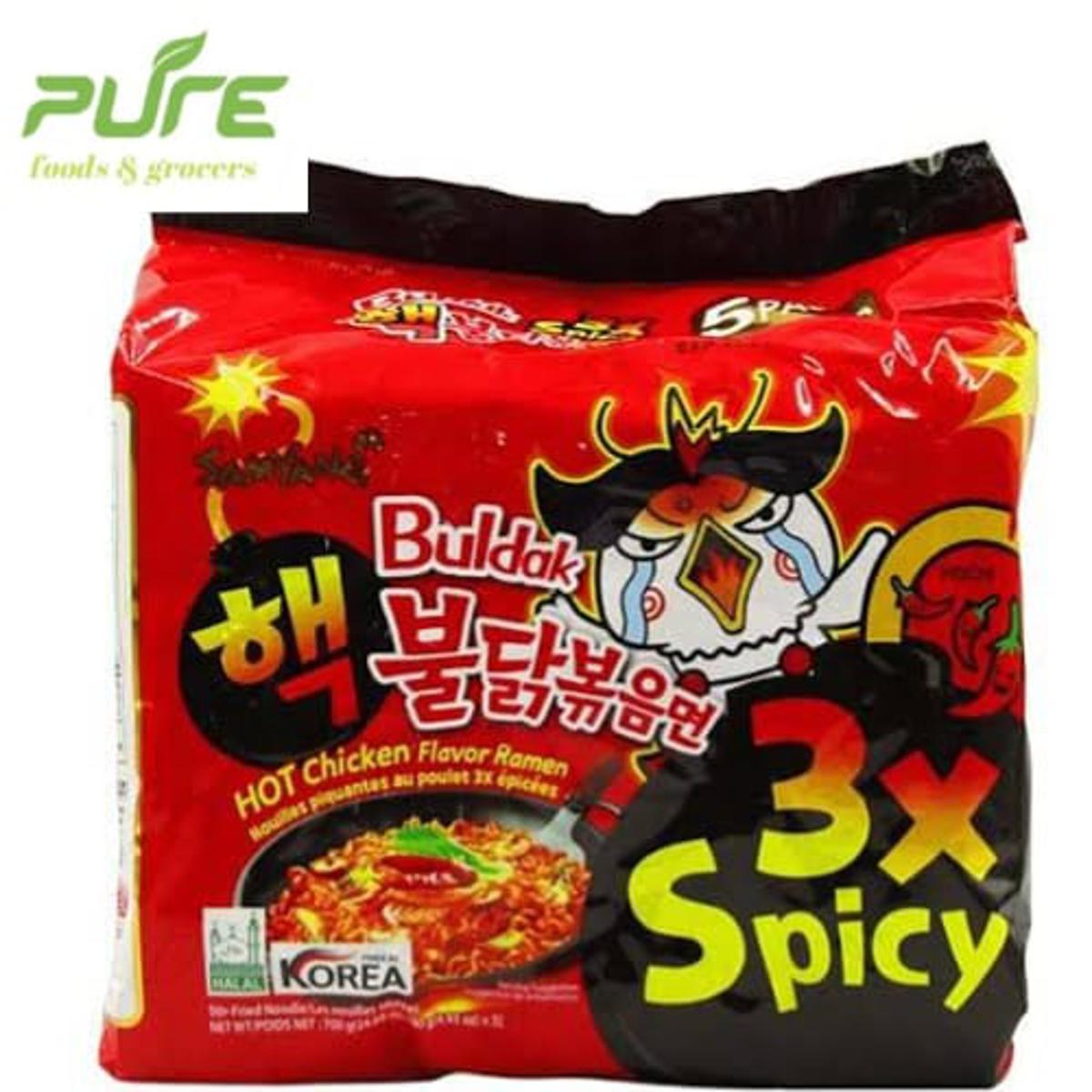 Picture of 3x Spicy Hot Chicken Ramen- 140gm* 5 pcs