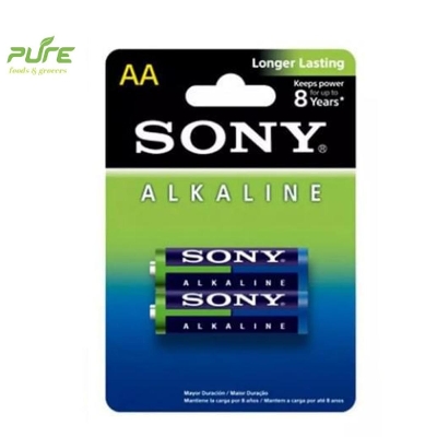 Picture of SONY AA BATTERY (ALKALINE)-PACK OF 2 NON-RECHARGEABLE BATTERIES