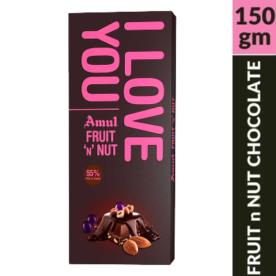 Picture of Amuul Fruit N Nut Dark Chocolate 150gm