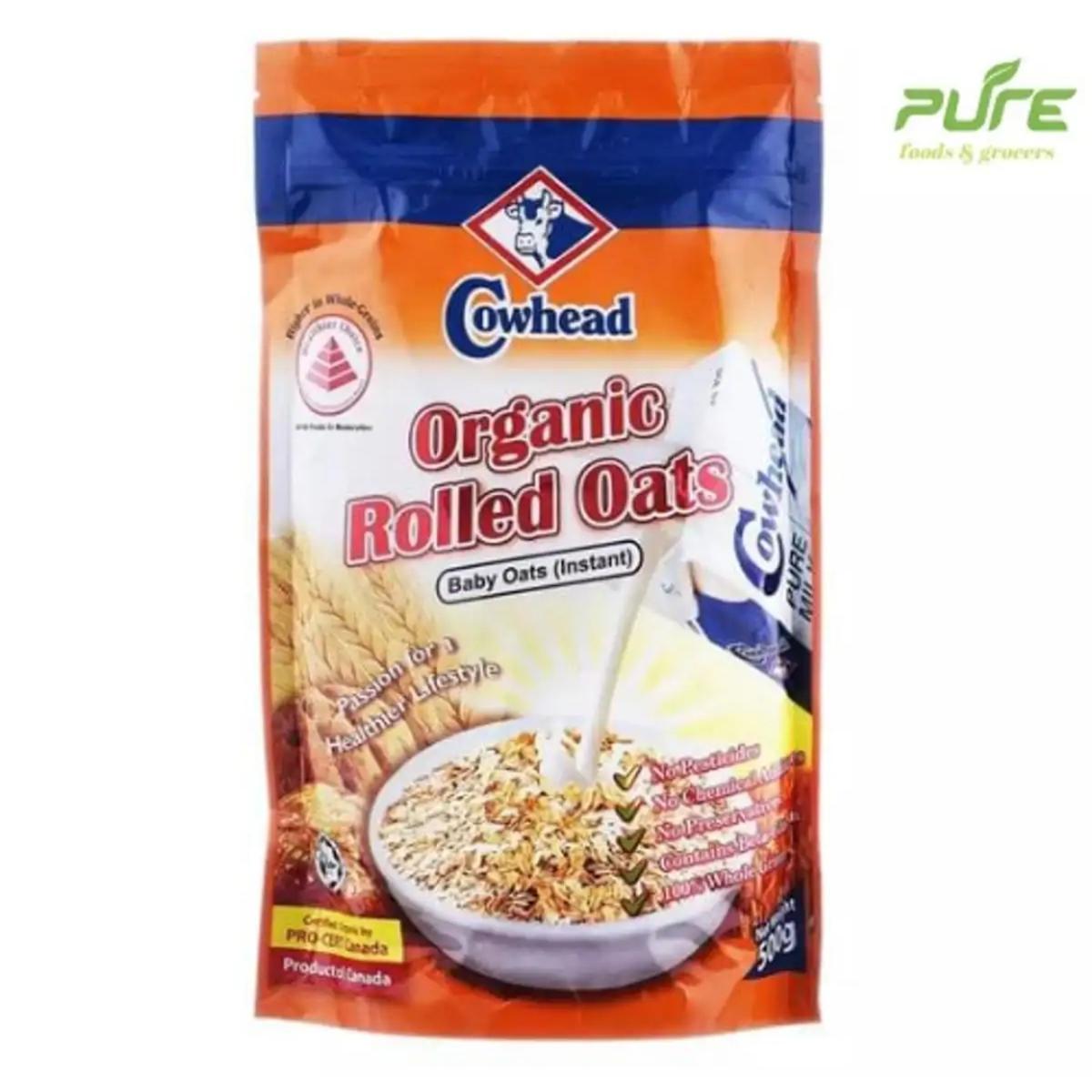 Picture of Cowhead Baby Rolled Oats 500 gm