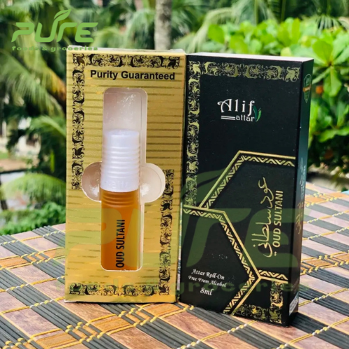 Picture of Alif Oud Sultani Alif Attar Long Lasting Roll On Non Alcoholic Perfume 8 ml
