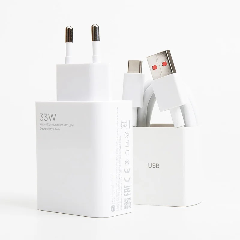 Picture of Xiaomi 33W  Turbo Fast Charger Adapter with Type C Cable Power Adapter Suit (MDY-11-EZ)  EU
