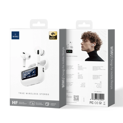 Picture of WiWU T22 ANC True Wireless Earbuds with LCD Touch Screen
