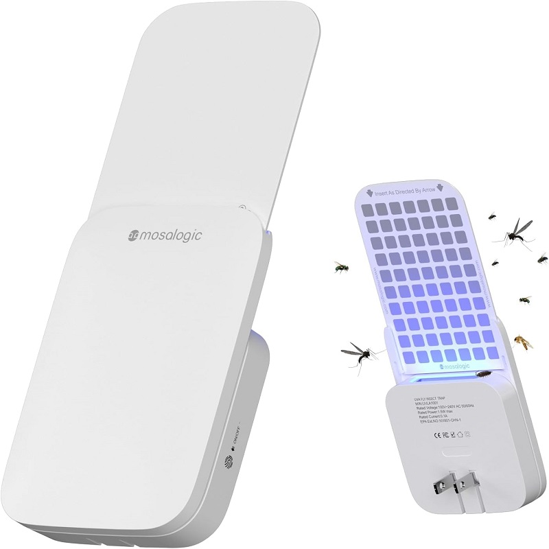 Picture of Mosalogic UVA Flying Insect Trap-US Plug Mosalogic Sticky Glue Cards Refills (5 Pack)