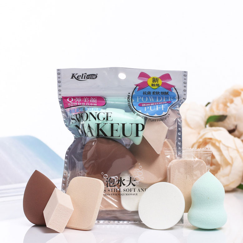 Picture of keli 6 Pcs Makeup Sponge set, Makeup Blender Powder Buff Sponge Cosmetic Puff, Sponge Beauty Blender Puf - Beauty Blender