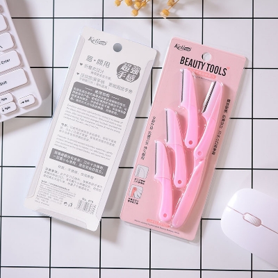 Picture of 4pcs keli Foldable Eyebrow Facial Hair Removal, Shaper, and Trimmer in New Design - Facial Razor.