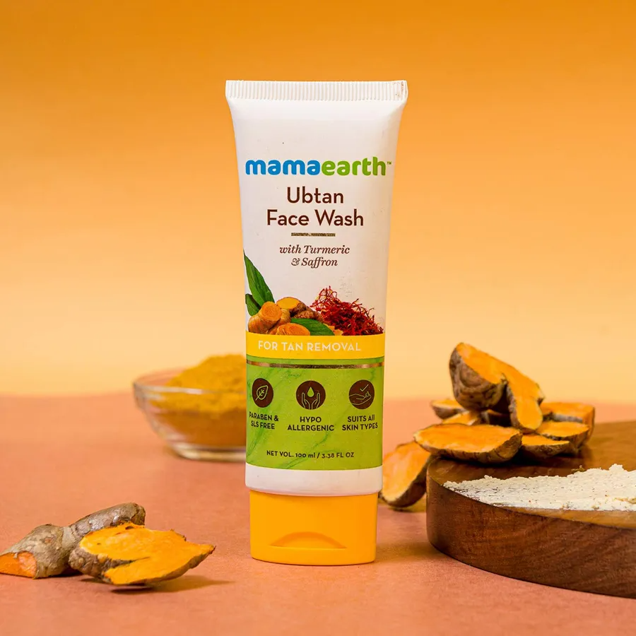 Picture of Mamaearth Ubtan Face Wash with Turmeric & Saffron for Tan Removal – 100ml