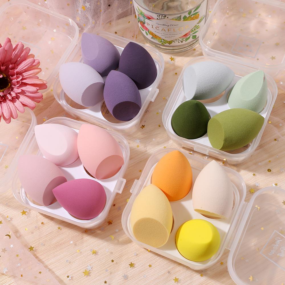 Picture of 4pcs Makeup Beauty Blender Puff Set with box