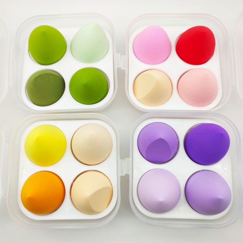 Picture of 4pcs Makeup Beauty Blender Puff Set with box