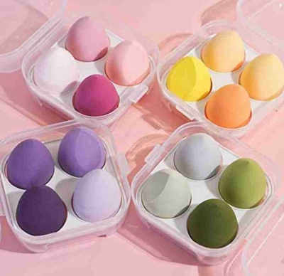 Picture of 4pcs Makeup Beauty Blender Puff Set with box