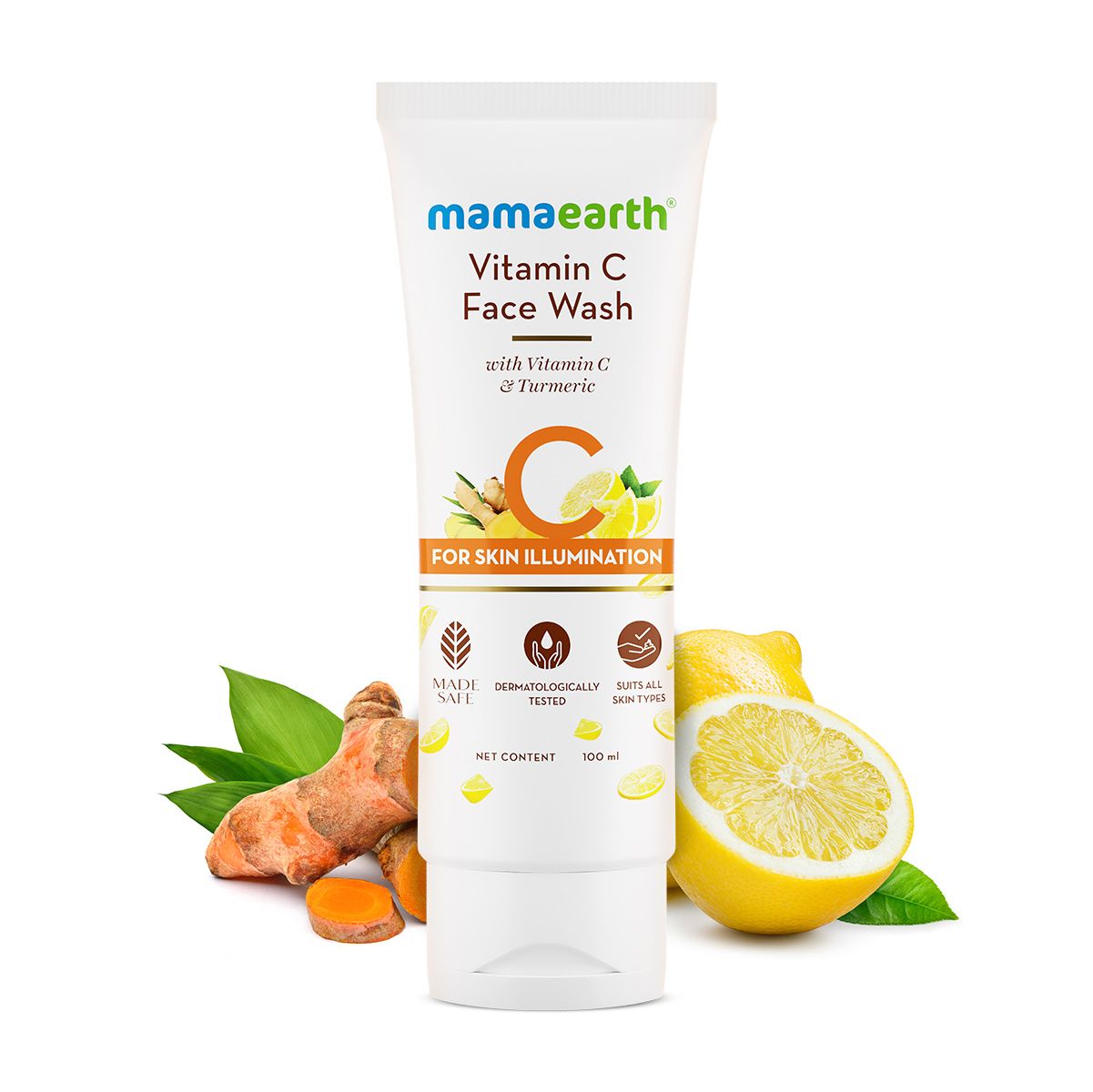 Picture of Mamaearth Vitamin C Face Wash with Vitamin C and Turmeric for Skin Illumination - 100ml