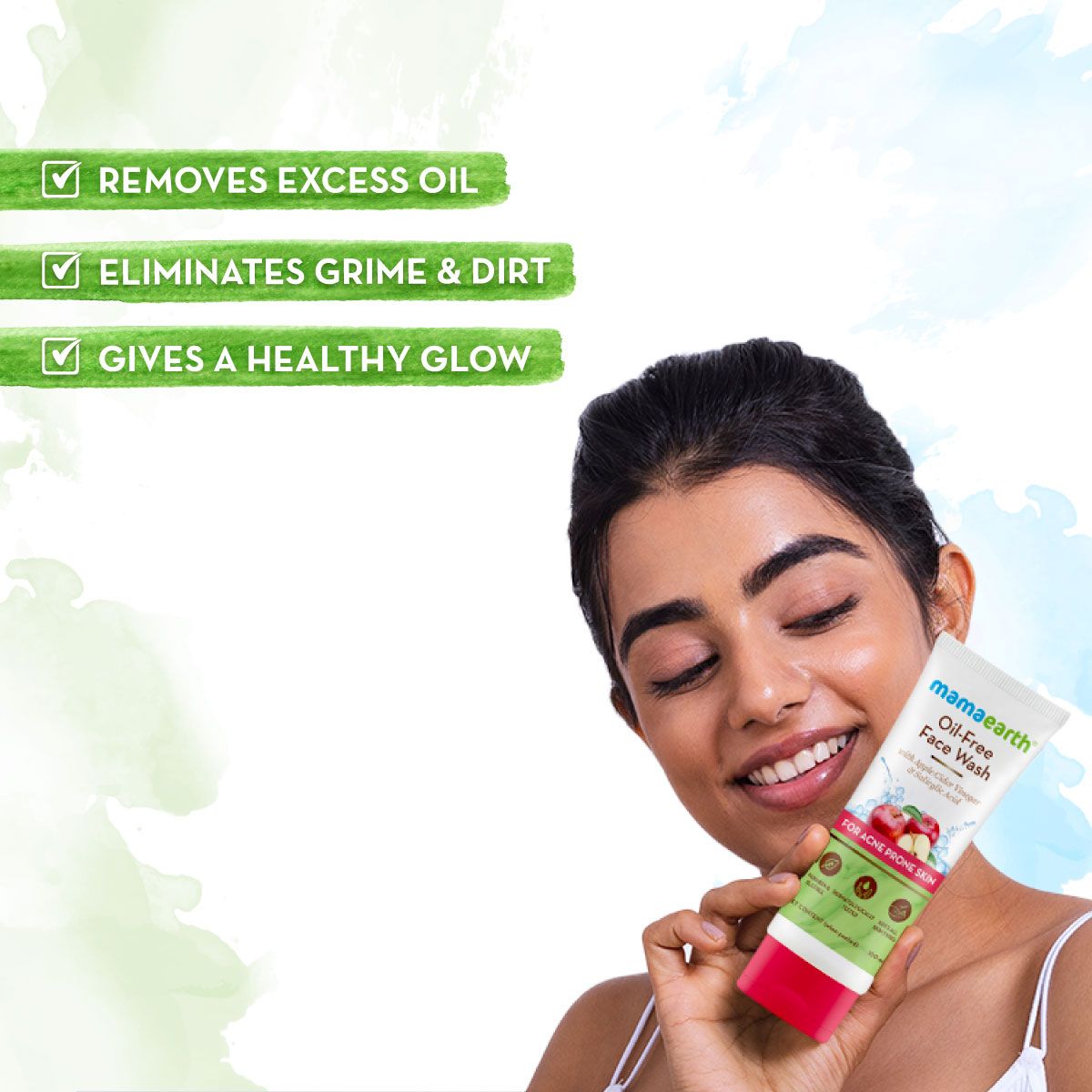 Picture of Mamaearth Oil-Free Face Wash with Apple Cider Vinegar & Salicylic Acid for Acne-Prone Skin – 100ml