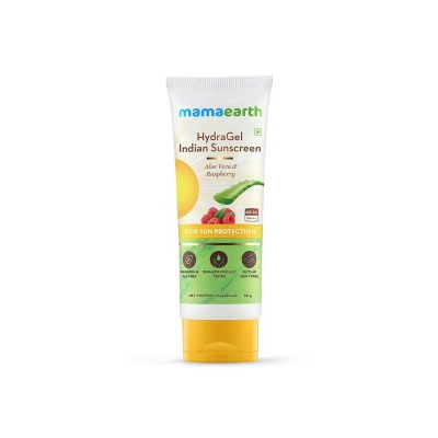 Picture of Mamaearth Hydragel Indian Sunscreen With Aloe Vera And Raspberry For Sun Protection - 50gm