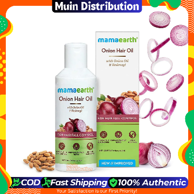 Picture of Mamaearth Onion Hair Oil for Hair Growth & Hair Fall Control with Onion Oil & Redensyl - 100ml