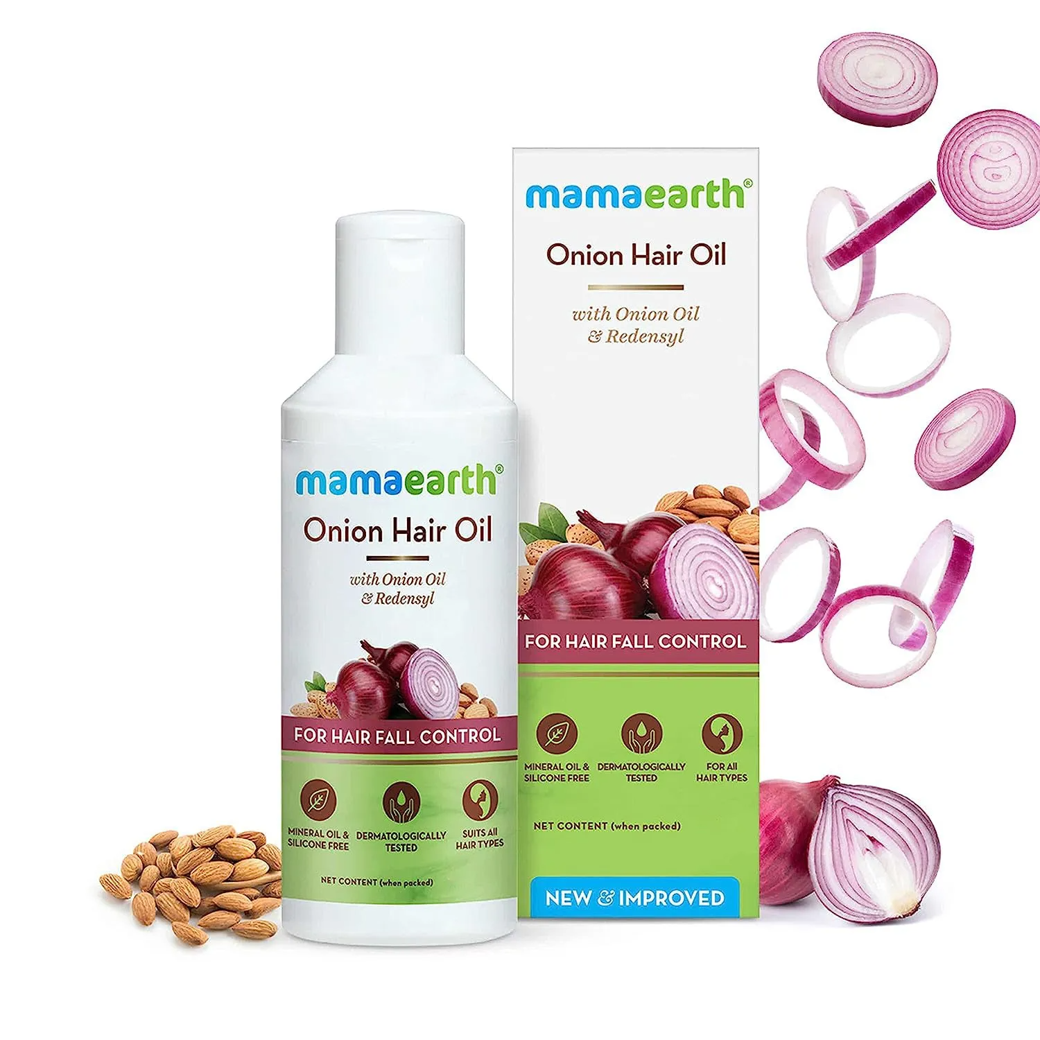 Picture of Mamaearth Onion Hair Oil for Hair Growth & Hair Fall Control with Onion Oil & Redensyl - 100ml