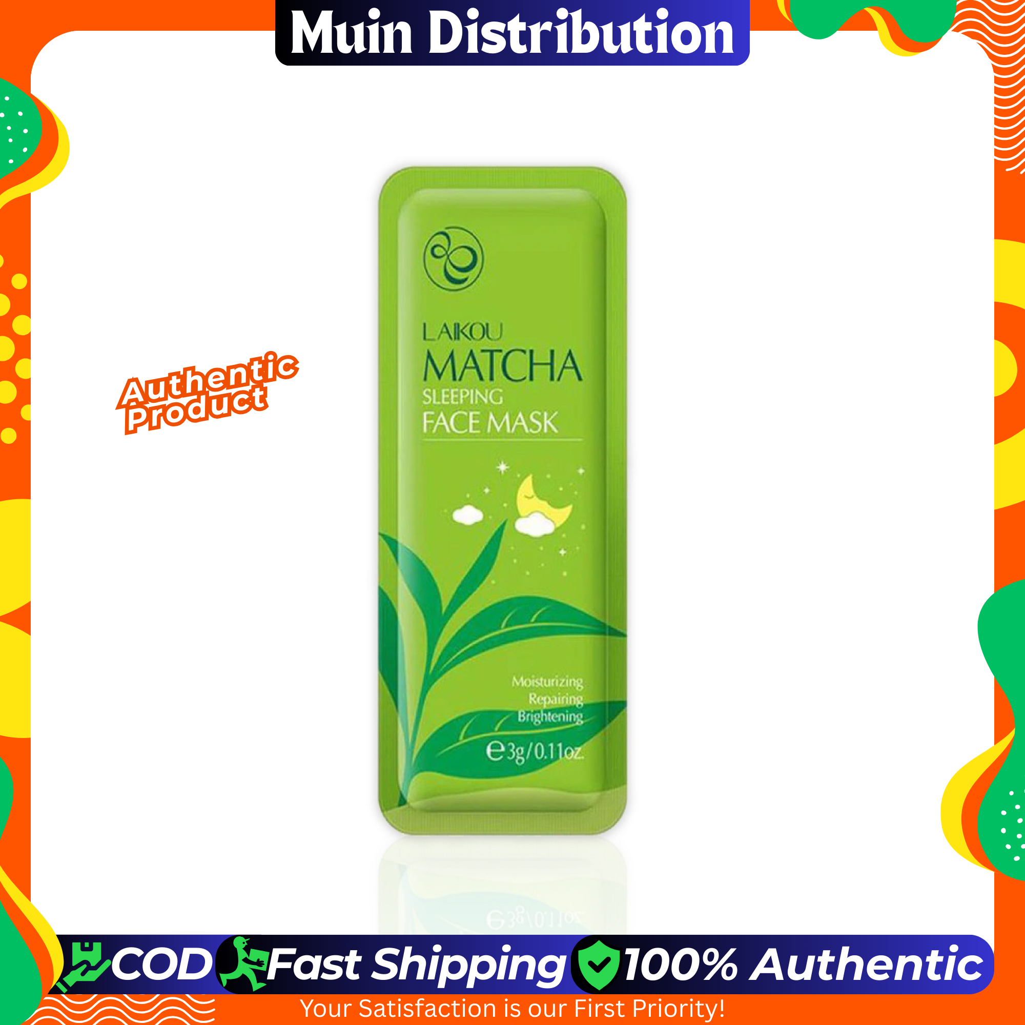 Picture of Laikou Matcha Sleeping Mask - 3g