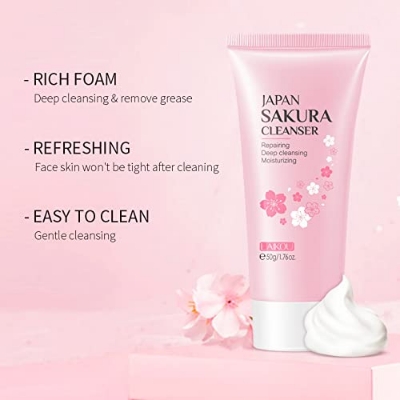 Picture of LAIKOU Japan Sakura Cleanser Face Wash - 50gm