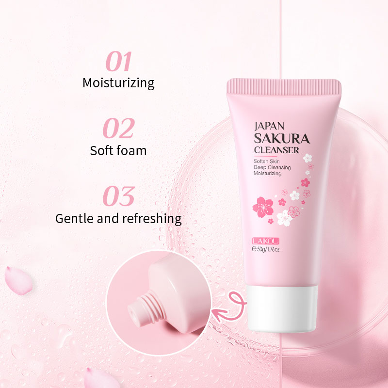 Picture of LAIKOU Japan Sakura Cleanser Face Wash - 50gm