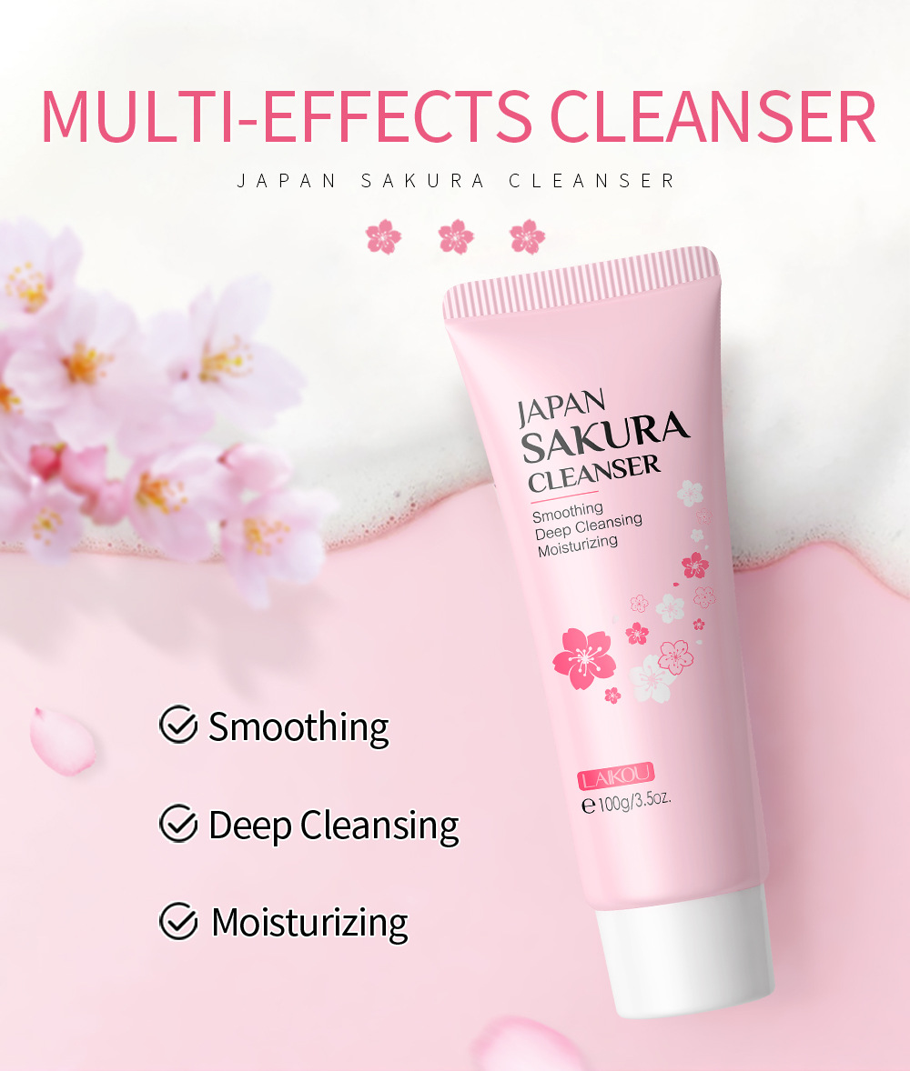 Picture of LAIKOU Japan Sakura Cleanser Face Wash - 100gm