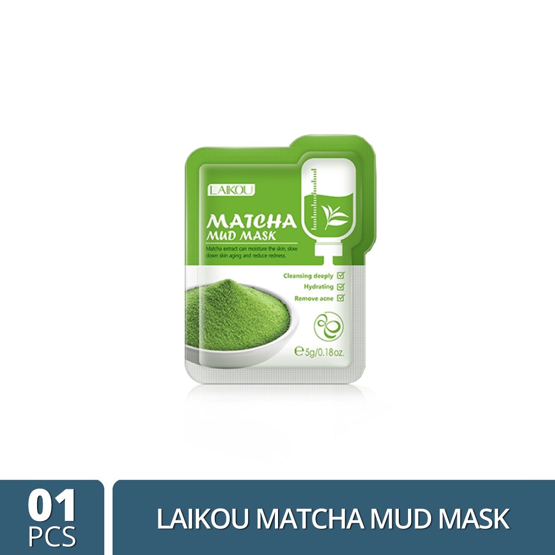 Picture of LAIKOU Matcha Mud Mask / Face Pack - 5g
