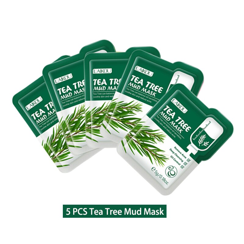 Picture of LAIKOU 5pcs Tea Tree Mud Mask / Face Pack