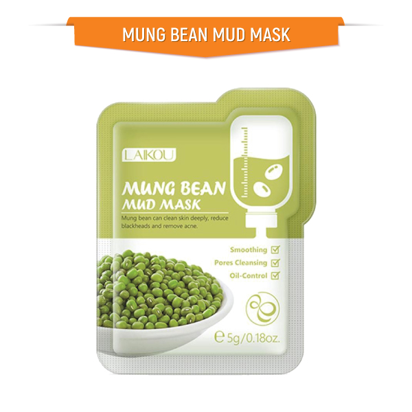 Picture of LAIKOU 5pcs Mung Bean Mud Mask / Face Pack