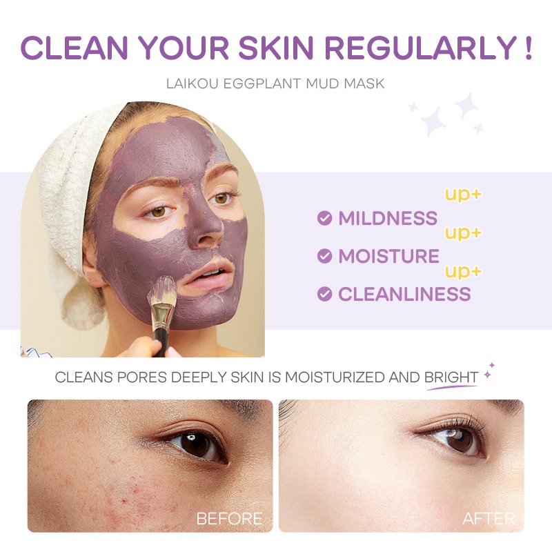 Picture of LAIKOU Eggplant Mud Mask / Face Pack - 5g