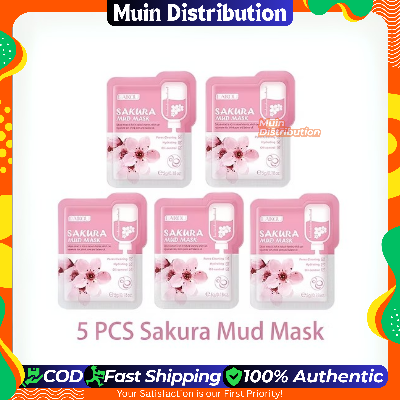Picture of LAIKOU 5pcs Sakura Mud Mask / Face Pack