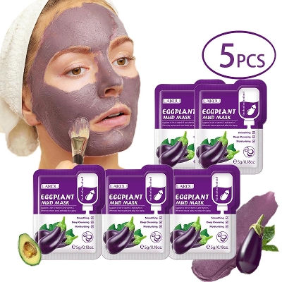 Picture of LAIKOU 5pcs Eggplant Mud Mask / Face Pack