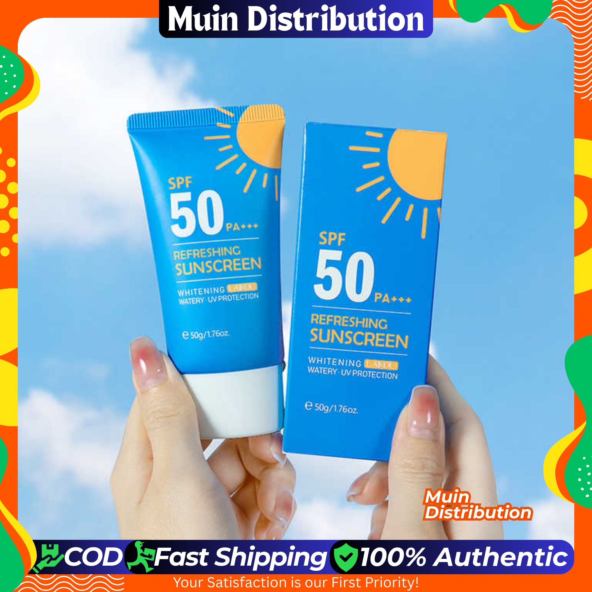Picture of Laikou Refreshing UV Protection Sunscreen SPF 50 PA+++ (50g)