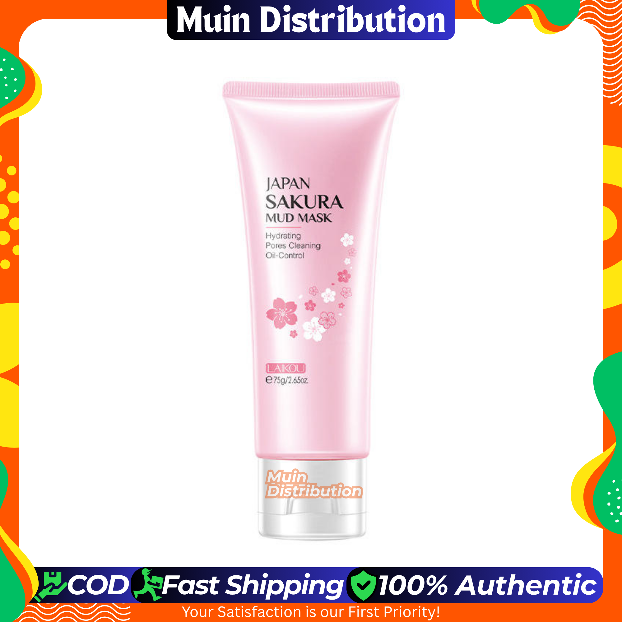 Picture of LAIKOU Japan Sakura Mud Mask - 75g