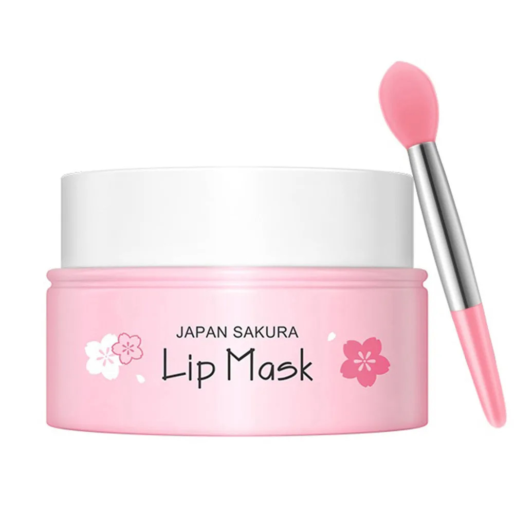 Picture of LAIKOU Japan Sakura Lip Mask Diminishing Lip Lines Cherry blossoms Remove Wrinkle Cream Repairing Smoothing Lip Balm 8g